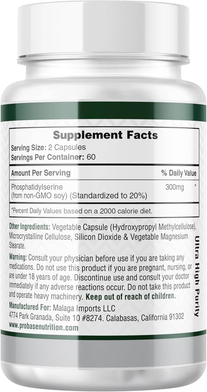 Supplement bottle with label showing 'Supplement Facts' and product details.