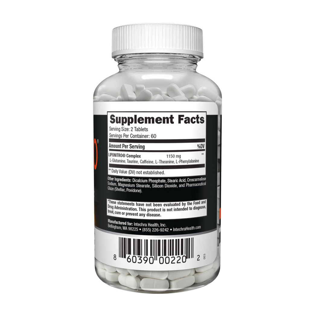 Supplement bottle with label showing 'Supplement Facts' on a white background
