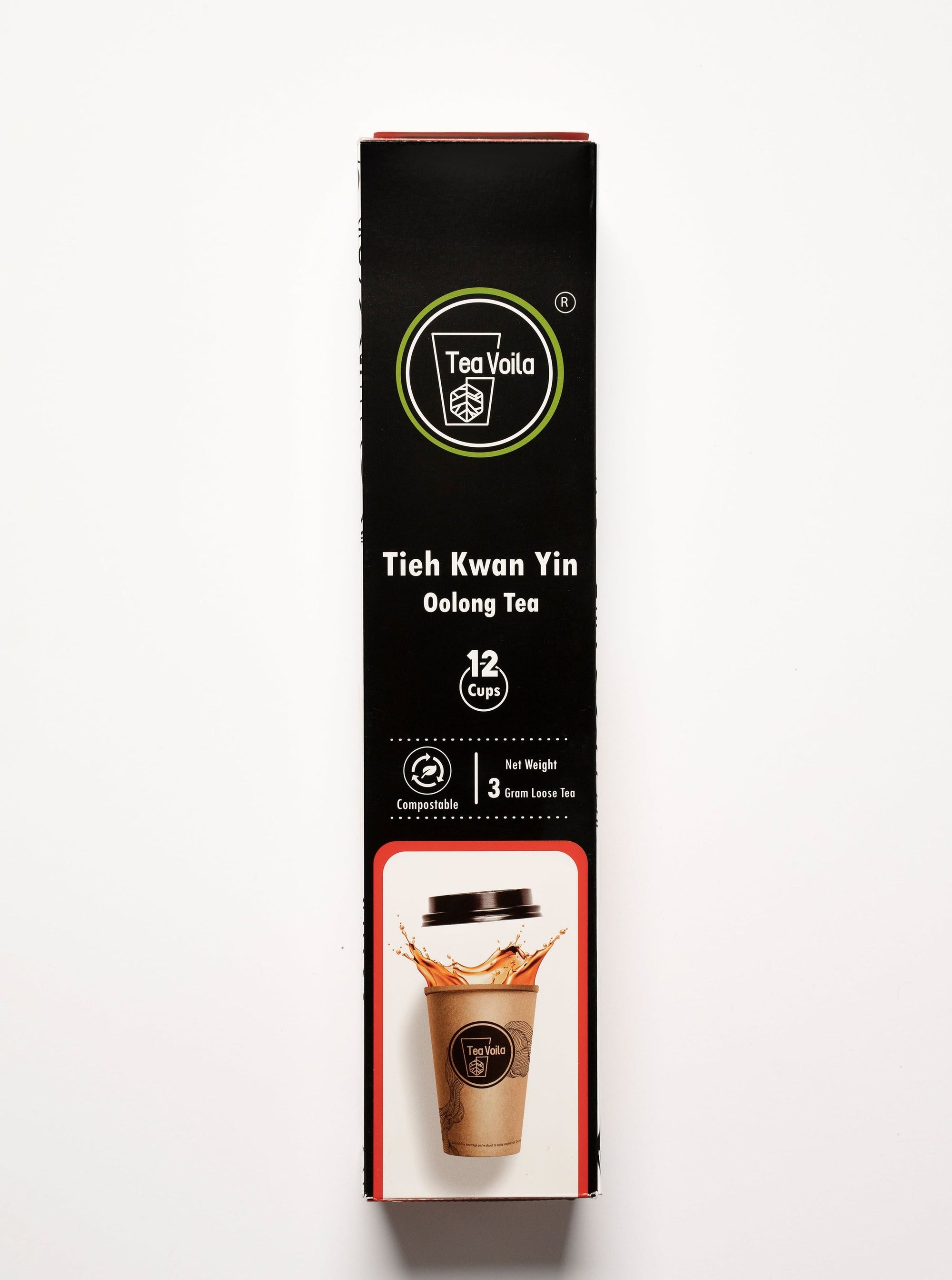 Tea box with 'Tea Yolla' branding on a white background