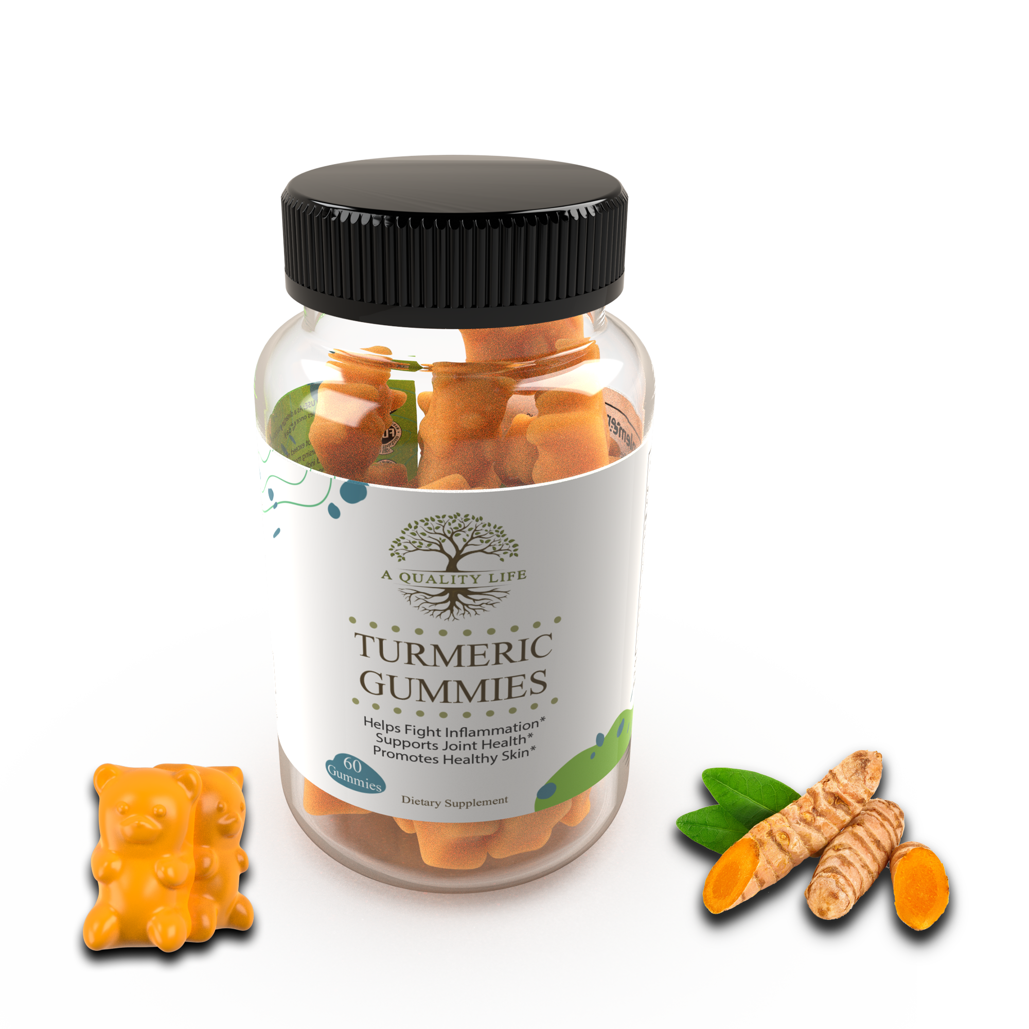 bottle of turmeric gummies