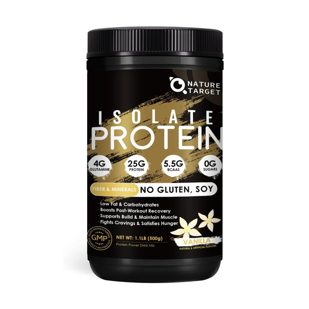 Nature Target Isolate Protein container on a white background