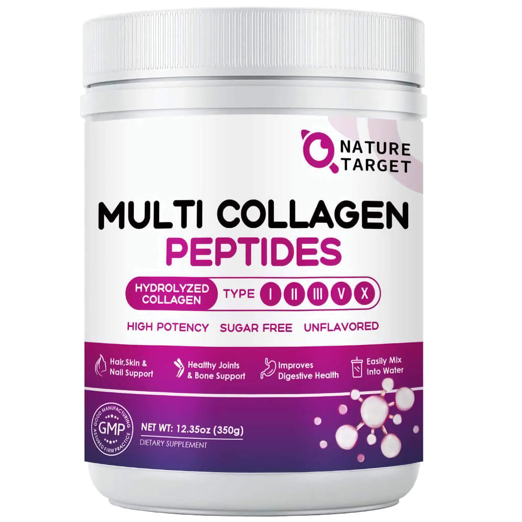 Nature Target Multi Collagen Peptides container on a white background